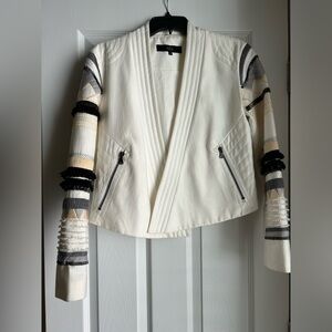Tibi beaded sleeve jacket